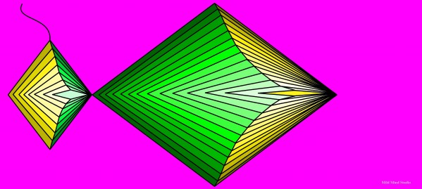 Golden Pyramid Fish by mildmindstudio